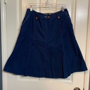 Boden corduroy Blue skirt 12